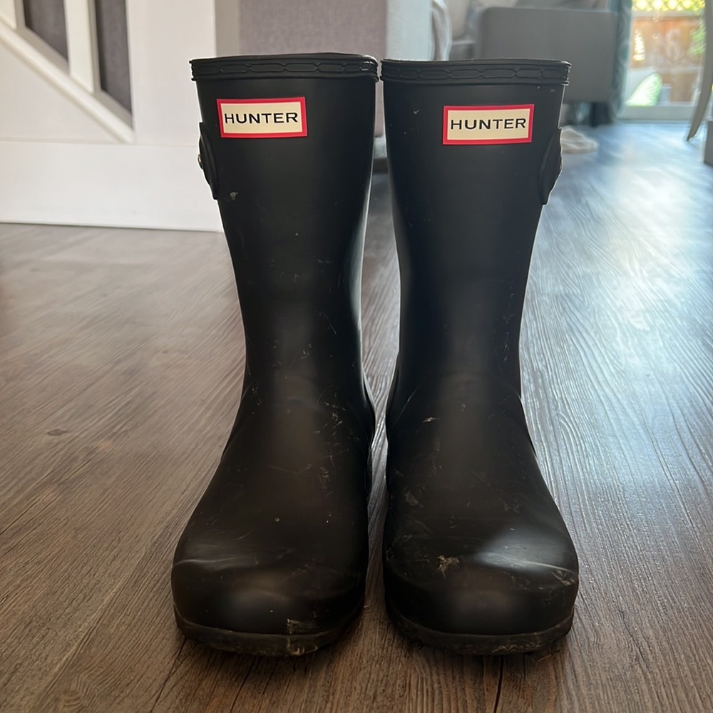 HUNTER boots matte black!